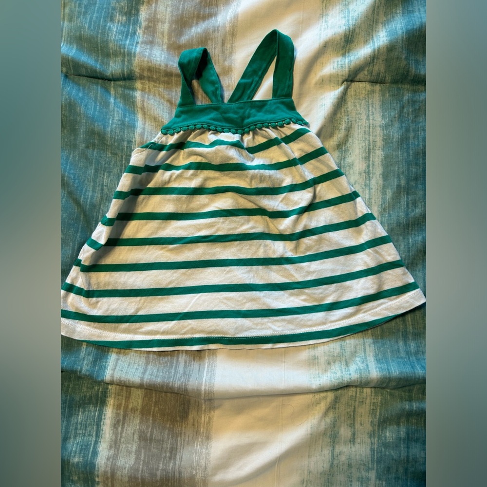 Baby Gap Size 5 Green Striped Tank